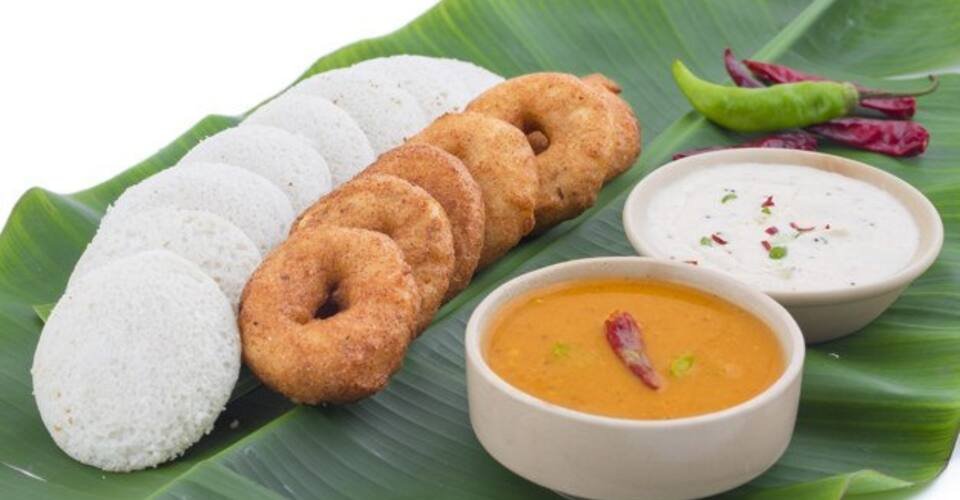 Traditional South Indian feast